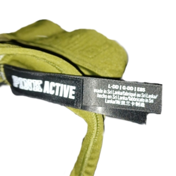 VS Pink Olive Floral Sports Bra - Picture 4 of 4